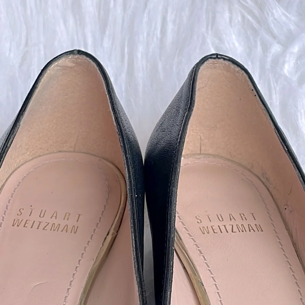 Stuart Weitzman patent leather pointed toe wedge shoes - Picture 12 of 16